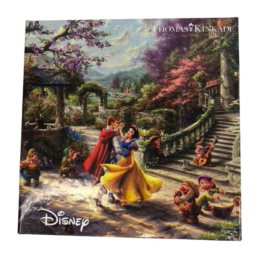 Disney Thomas Kinkade 750 Piece Snow White Dancing in the Sunlight Jigsaw Puzzle